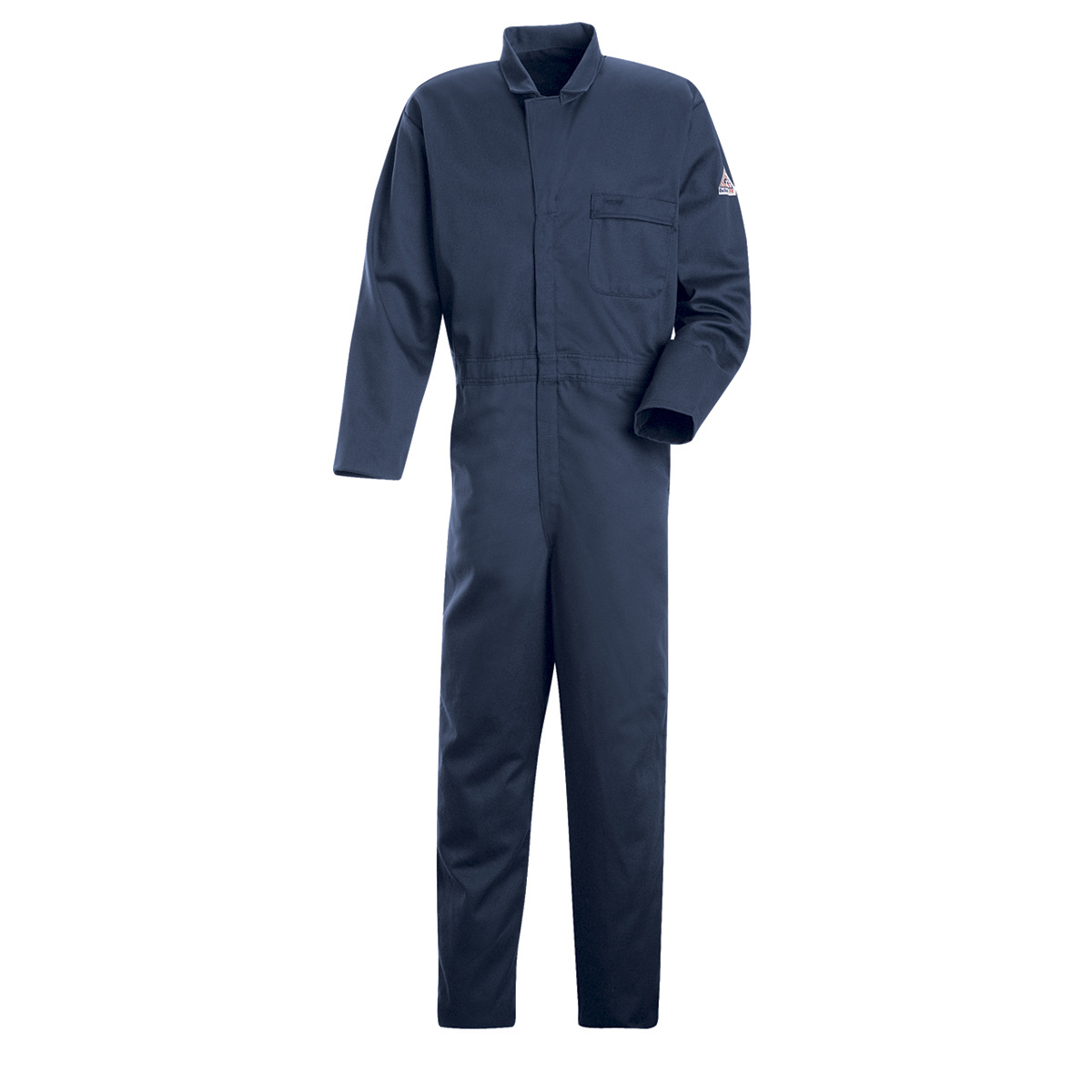 Bulwark® Small| Regular Navy Blue EXCEL FR® Twill Cotton Flame Resistant Coveralls With Zipper Front Closure