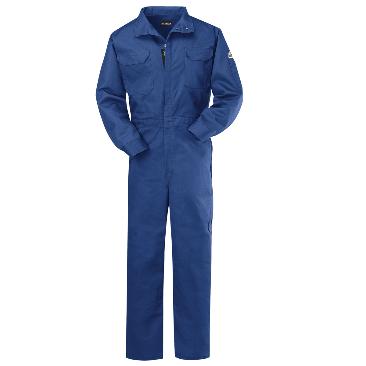 Bulwark® 44 Tall Royal Blue Westex Ultrasoft®/Cotton/Nylon Flame Resistant Coveralls With Zipper Front Closure