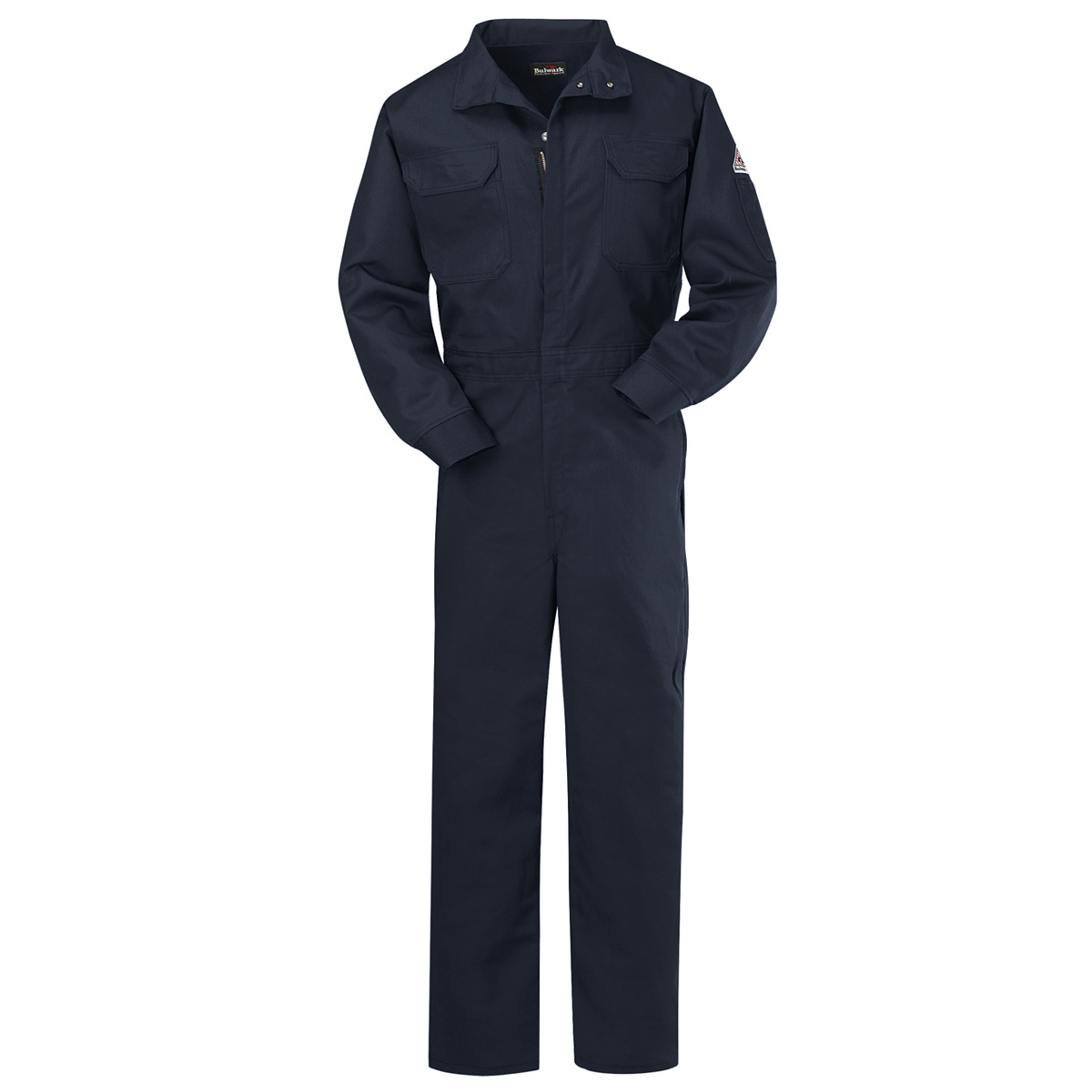 Bulwark® 44 Tall Navy Blue Westex Ultrasoft® Twill/Cotton/Nylon Flame Resistant Coveralls With Zipper Front Closure