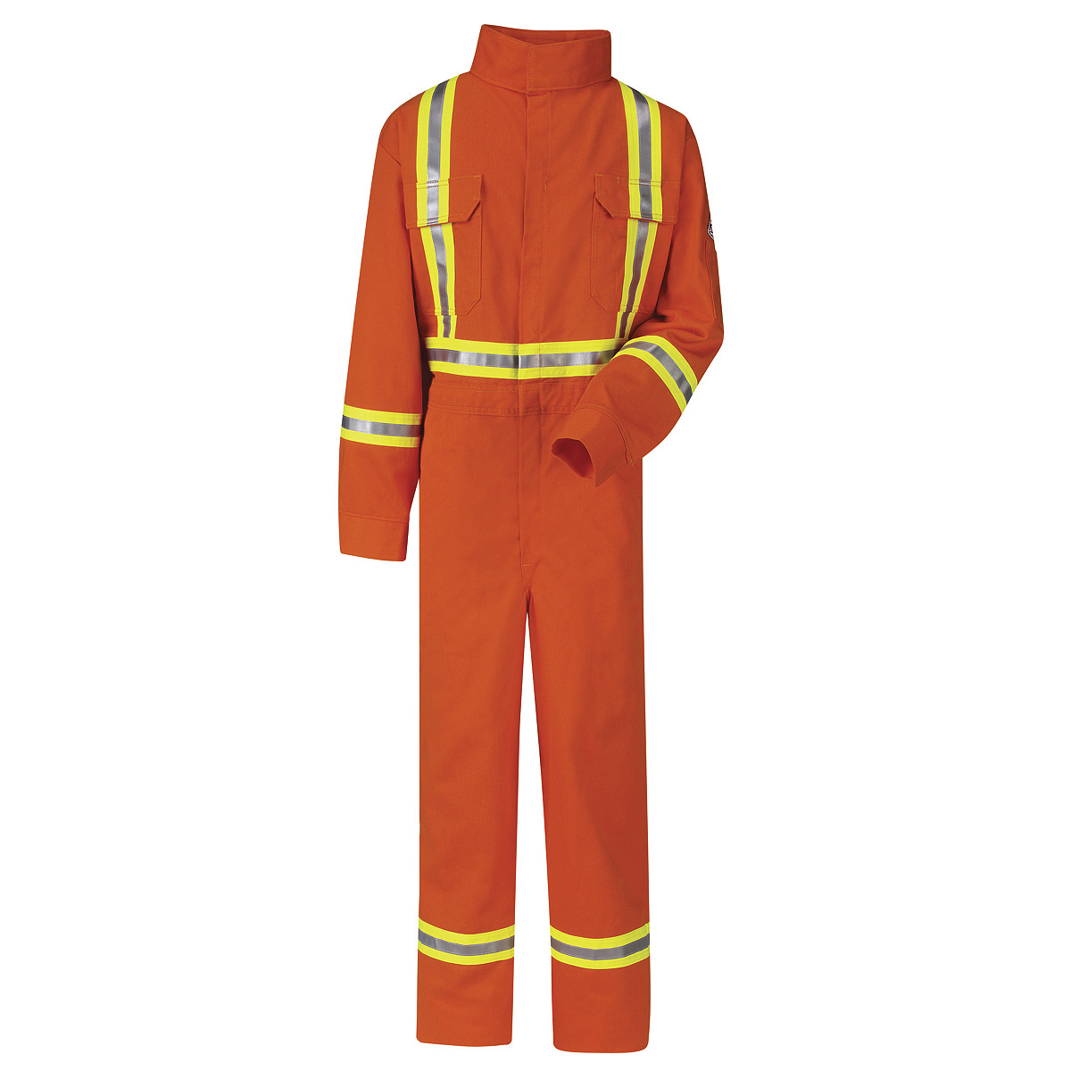 Bulwark® 48 Tall Orange Westex Ultrasoft® Twill/Cotton/Nylon Flame Resistant Coveralls With Zipper Front Closure And Reflective