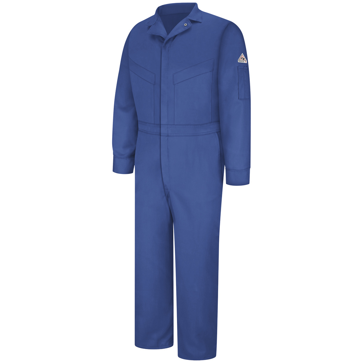 Bulwark® 46 Regular Royal Blue EXCEL FR® ComforTouch® Sateen/Cotton/Nylon Water Repellent Flame Resistant Coveralls With Zipper