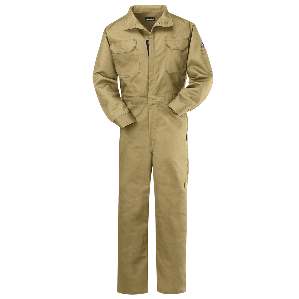 Bulwark® 44 Tall Tan Nomex® IIIA/Nomex® Aramid/Kevlar® Aramid Flame Resistant Coveralls With Zipper Front Closure