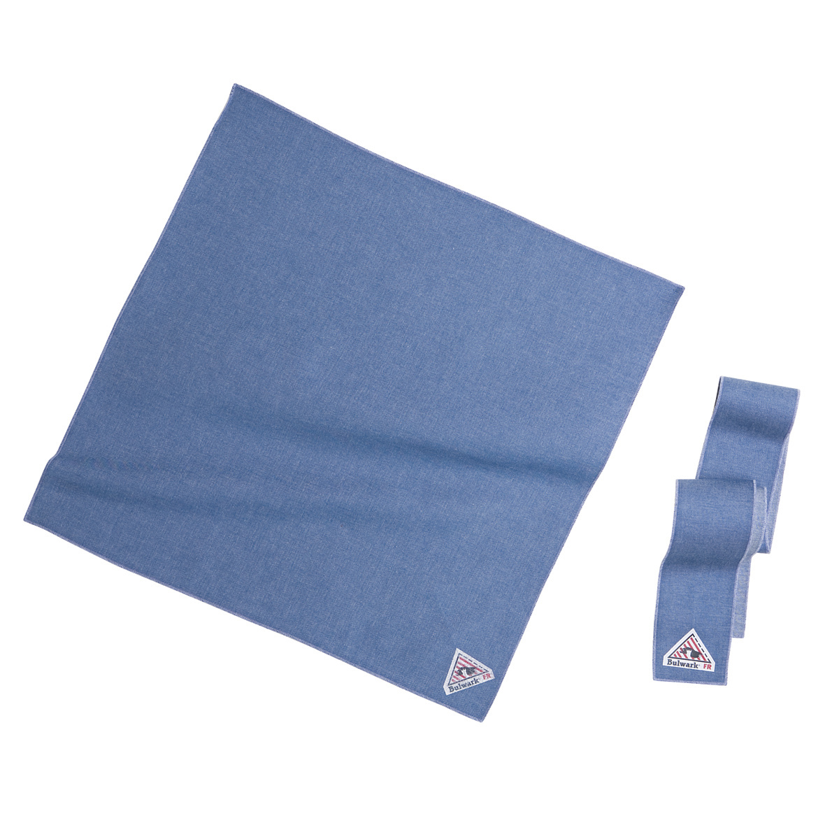 Bulwark® Medium Regular Light Denim EXCEL FR® ComforTouch® Twill/Cotton/Nylon Flame Resistant Bandana