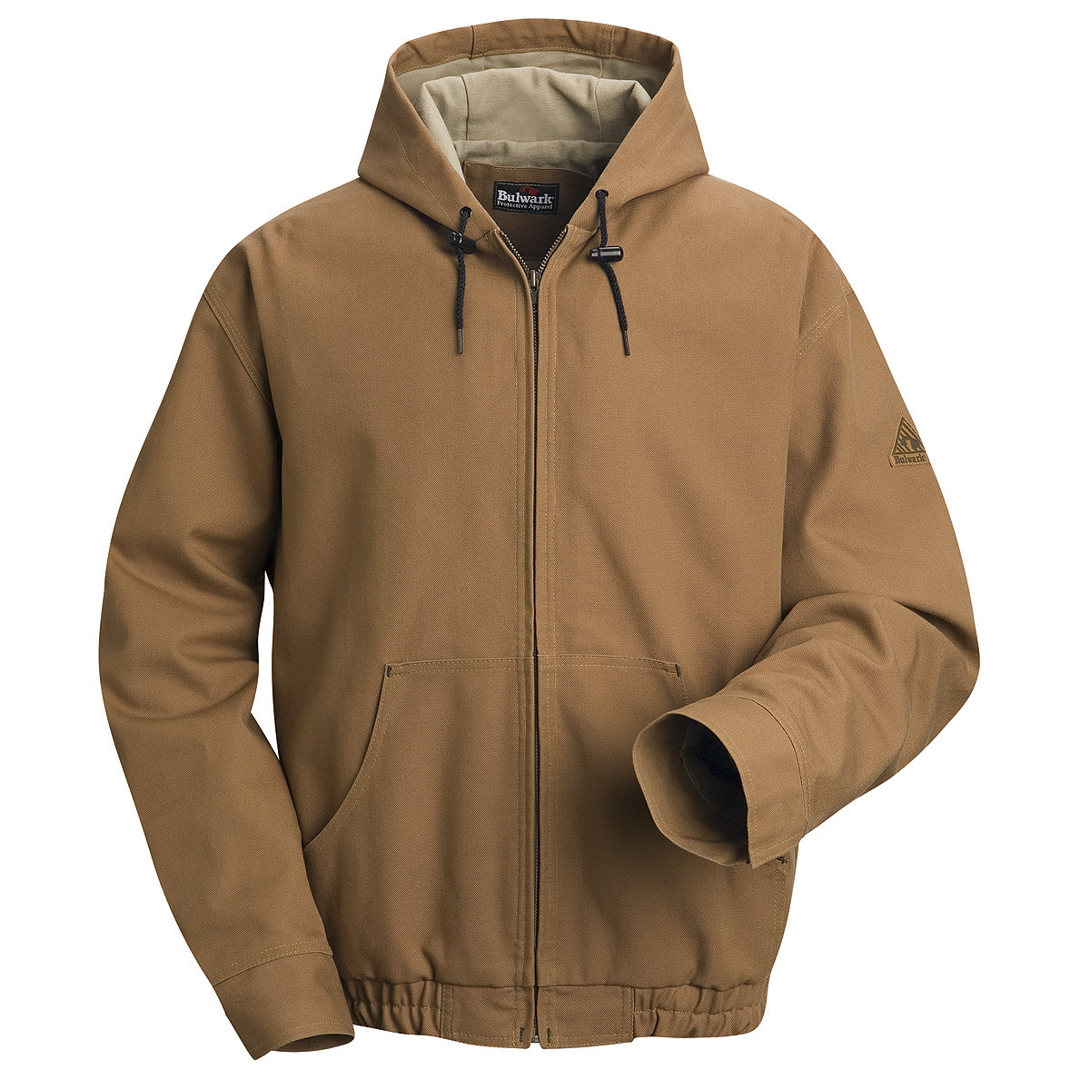 Bulwark® Small| Regular Brown Westex Ultrasoft® Duck/Cotton/Nylon Water Repellent Flame Resistant Jacket With Cotton Sanded Lini