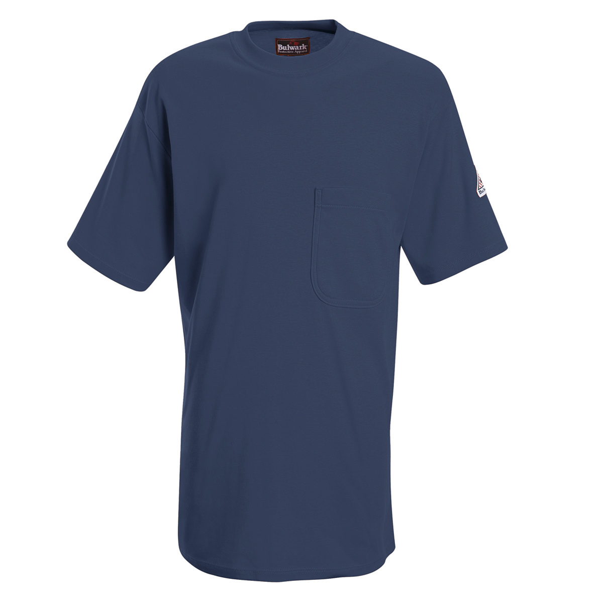 Bulwark® Large Regular Navy Blue EXCEL FR® Interlock FR Cotton Flame Resistant Shirt
