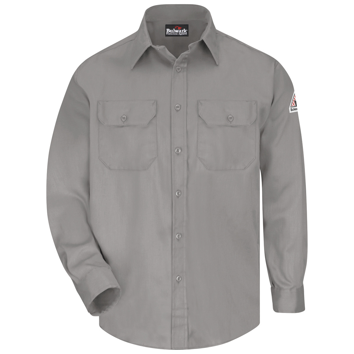 Bulwark® X-Large Tall Gray EXCEL FR® ComforTouch® Flame Resistant Uniform Shirt With Button Front Closure