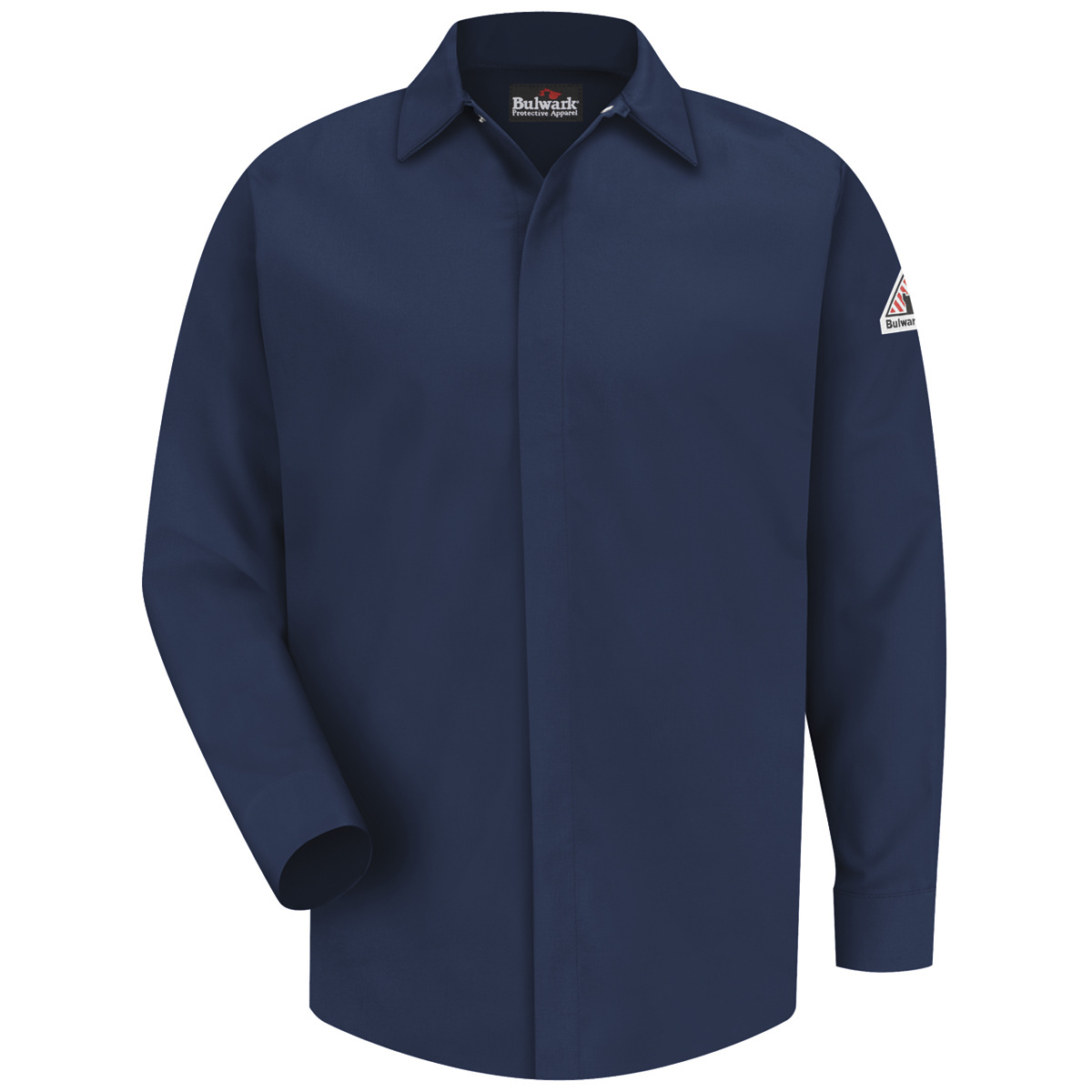 Bulwark® X-Large Regular Navy Blue CoolTouch®/Modacrylic/Lyocell/Aramid Flame Resistant Work Shirt With Gripper Front Closure