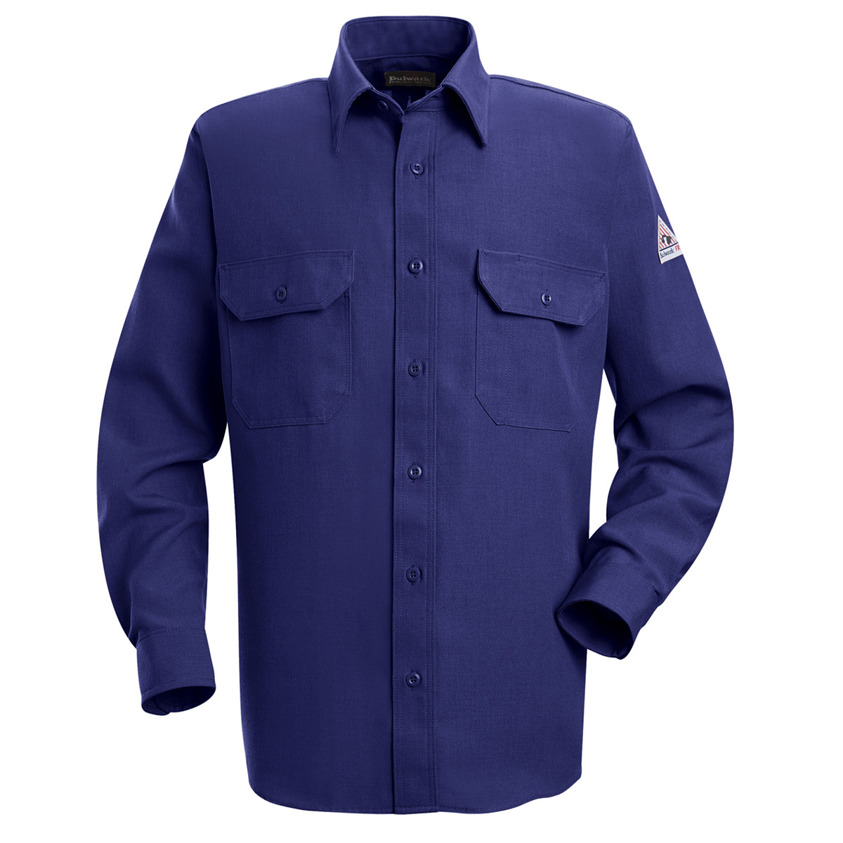 Bulwark® Small| Regular Royal Blue Nomex® IIIA/Nomex® Aramid/Kevlar® Aramid Flame Resistant Uniform Shirt With Button Front Clos