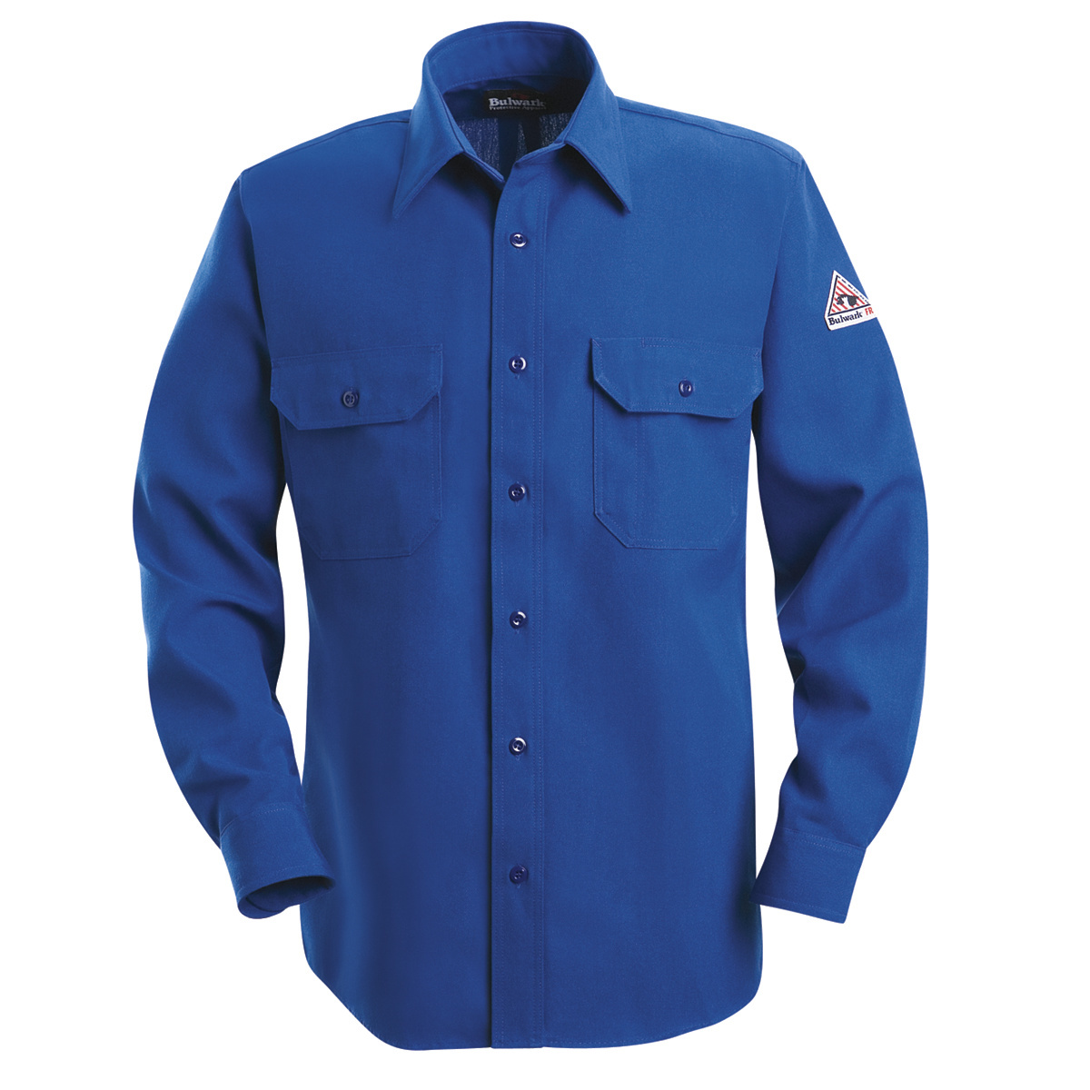 Bulwark® X-Large Tall Royal Blue Nomex® IIIA/Nomex® Aramid/Kevlar® Aramid Flame Resistant Uniform Shirt With Button Front Closur