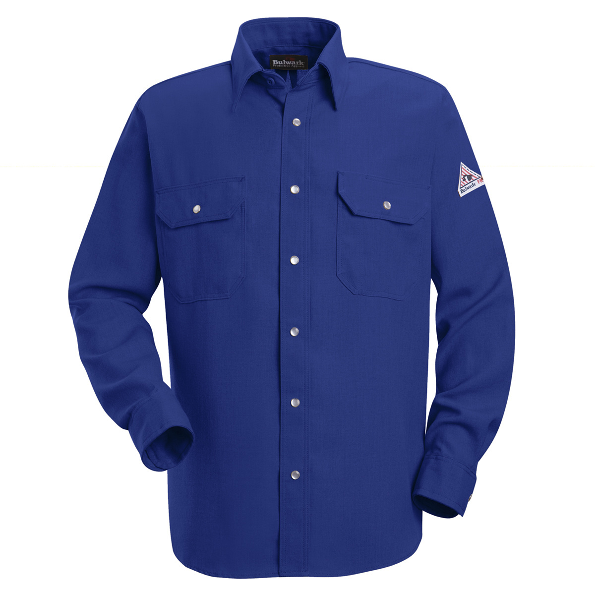 Bulwark® 2X Regular Royal Blue Nomex® IIIA/Nomex® Aramid/Kevlar® Aramid Flame Resistant Uniform Shirt With Snap Front Closure