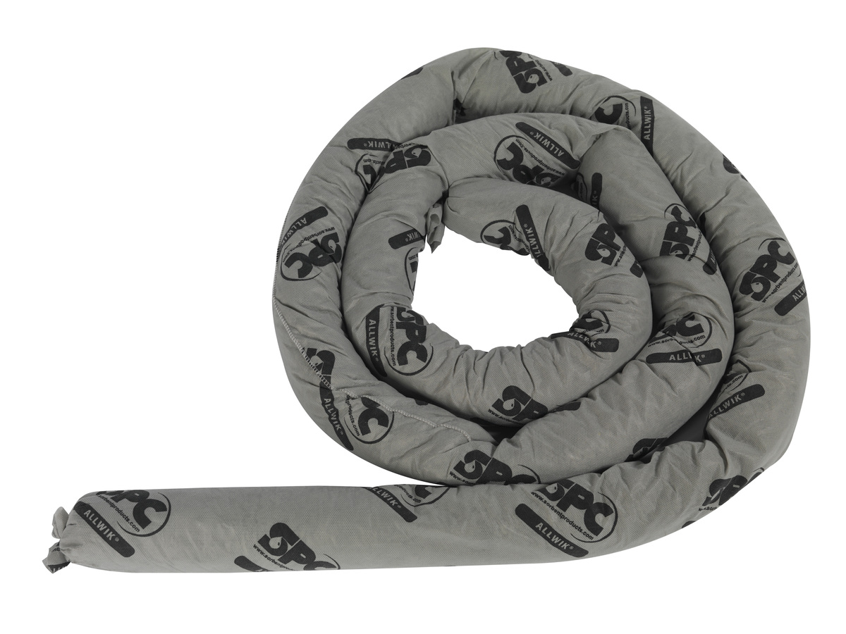 Brady 3 X 12 AllWik Gray Polypropylene Sorbent Sock BRDAW124 for sale online at autumn supply