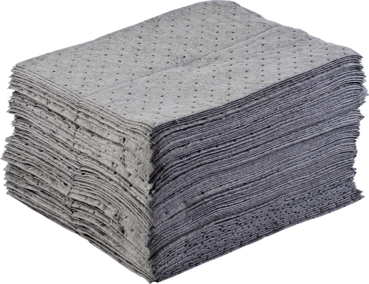 Brady 15 X 17 BASIC Gray Polypropylene Sorbent Pad BRDBPU100 for sale online at autumn supply