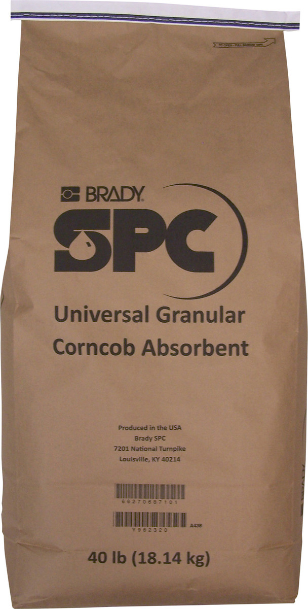 Brady® 40 lb Bale SPC™ Gray Corncob Granular Sorbent