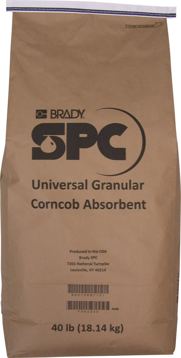 Brady 40 lb Bale SPC Gray Corncob Granular Sorbent BRDDZ-100 for sale online at autumn supply