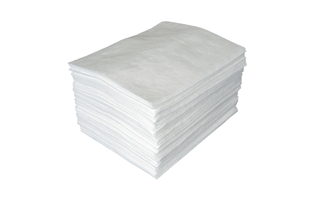 Brady 15 X 19 ENV White Polypropylene Sorbent Pad BRDMXO1000 for sale online at autumn supply