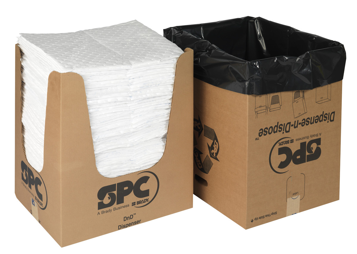 Brady 15 X 19 Oil Plus White Polypropylene Sorbent Pad BRDOP150DND for sale online at autumn supply
