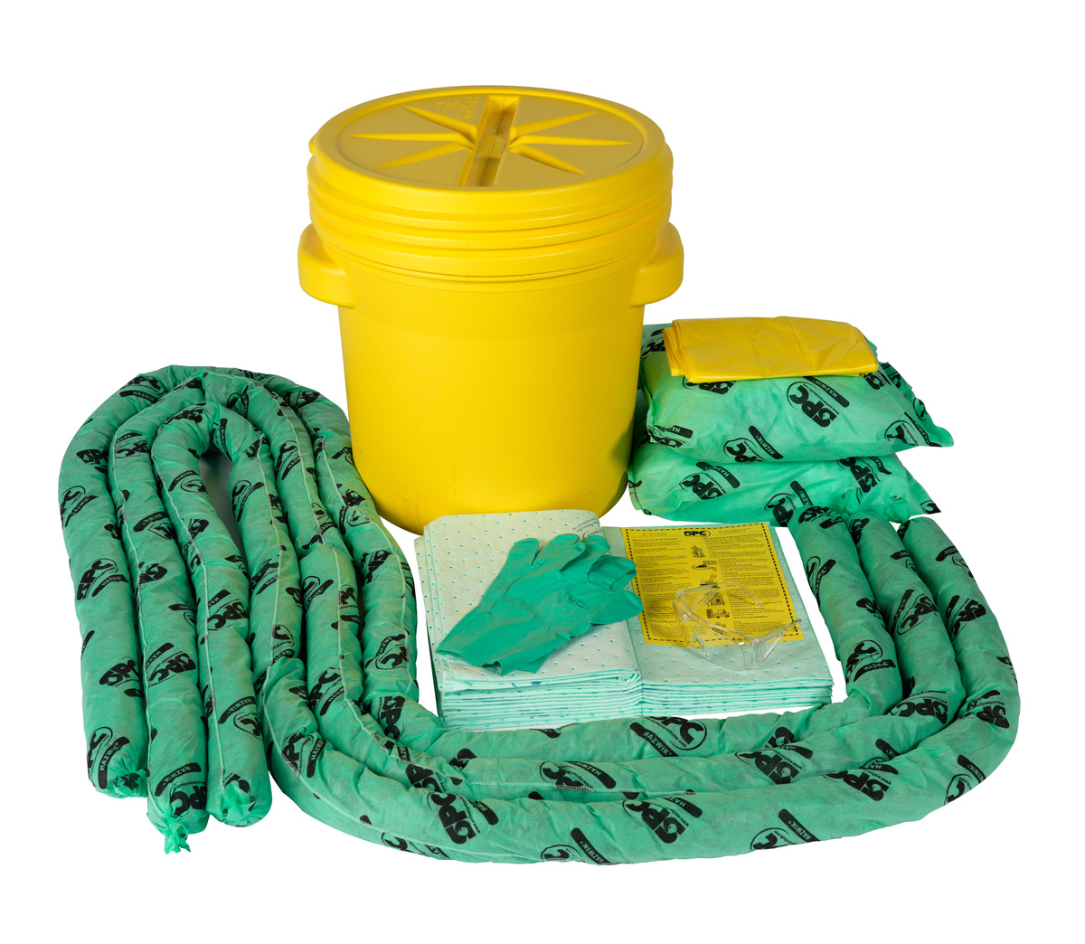 Brady 20 gal Drum HazWik Yellow Polypropylene Spill K BRDSKH20 for sale online at autumn supply