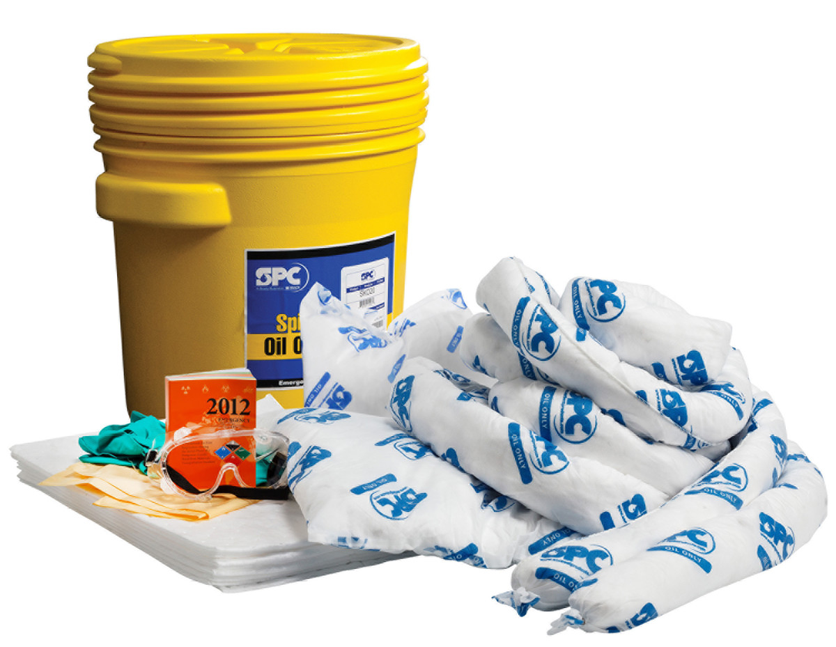 Brady® 20 gal Drum SPC™ Yellow Polypropylene Spill Kit