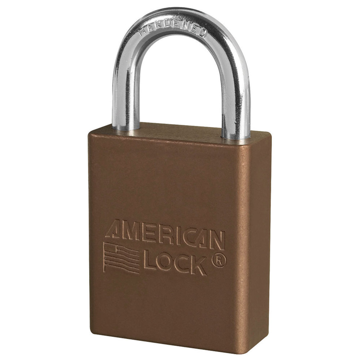 American Lock® Brown Anodized Aluminum Lifeguard™ 6 Pin Tumbler Padlock Boron Alloy Shackle