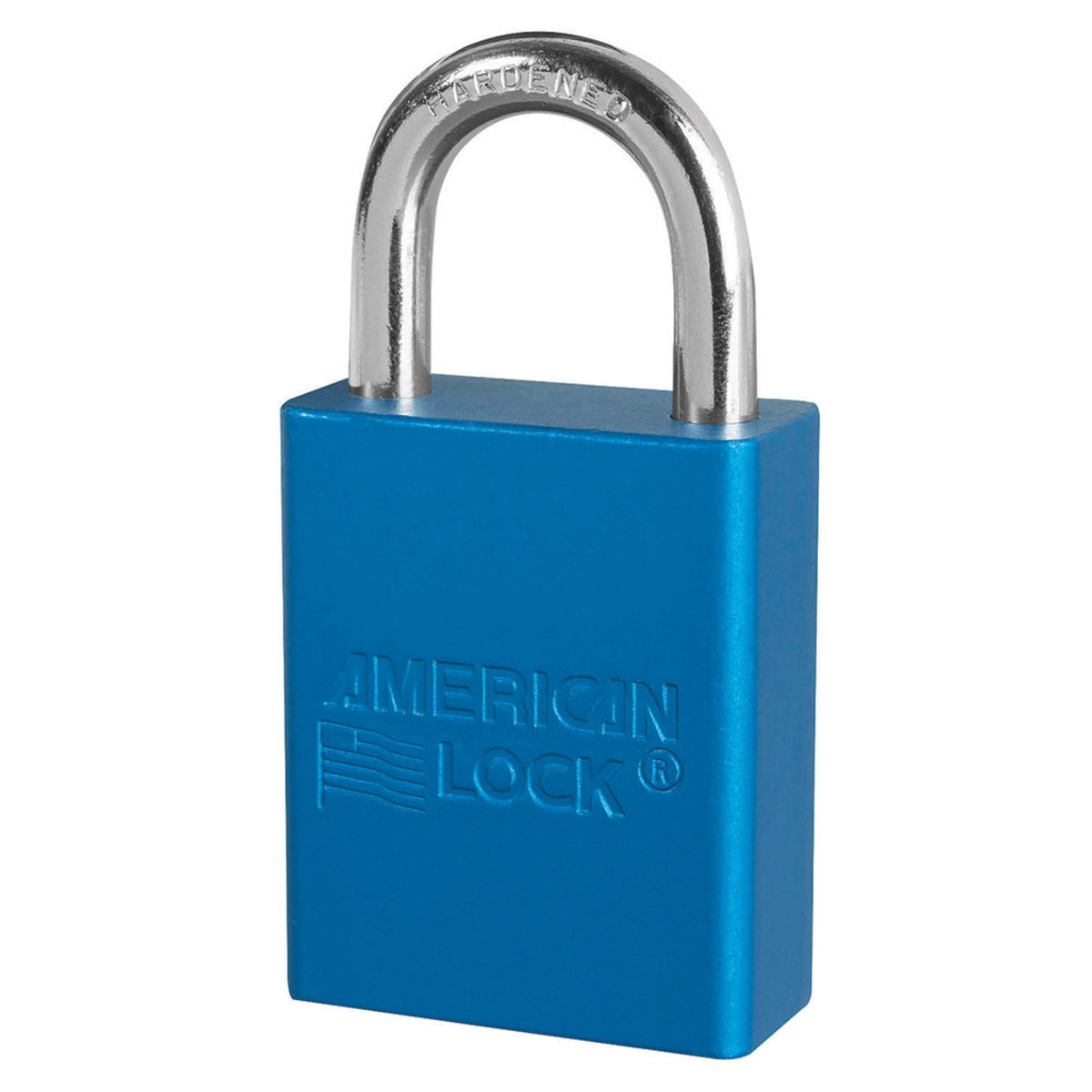 American Lock® Blue Anodized Aluminum Lifeguard™ 6 Pin Tumbler Padlock Boron Alloy Shackle