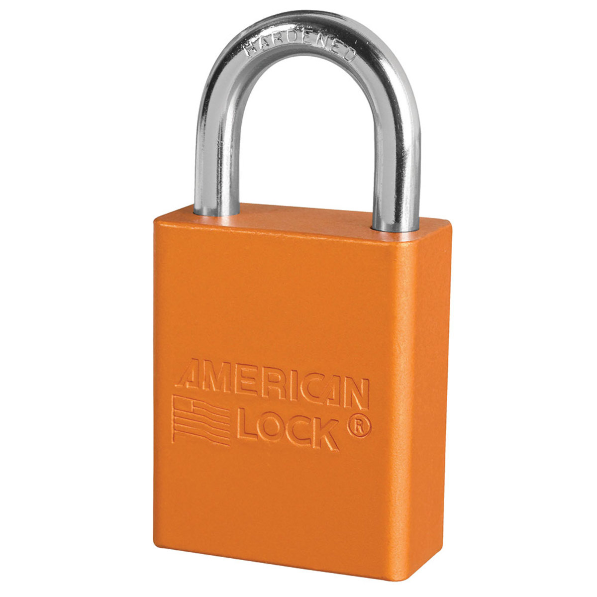 American Lock® Orange Anodized Aluminum Lifeguard™ 6 Pin Tumbler Padlock Boron Alloy Shackle