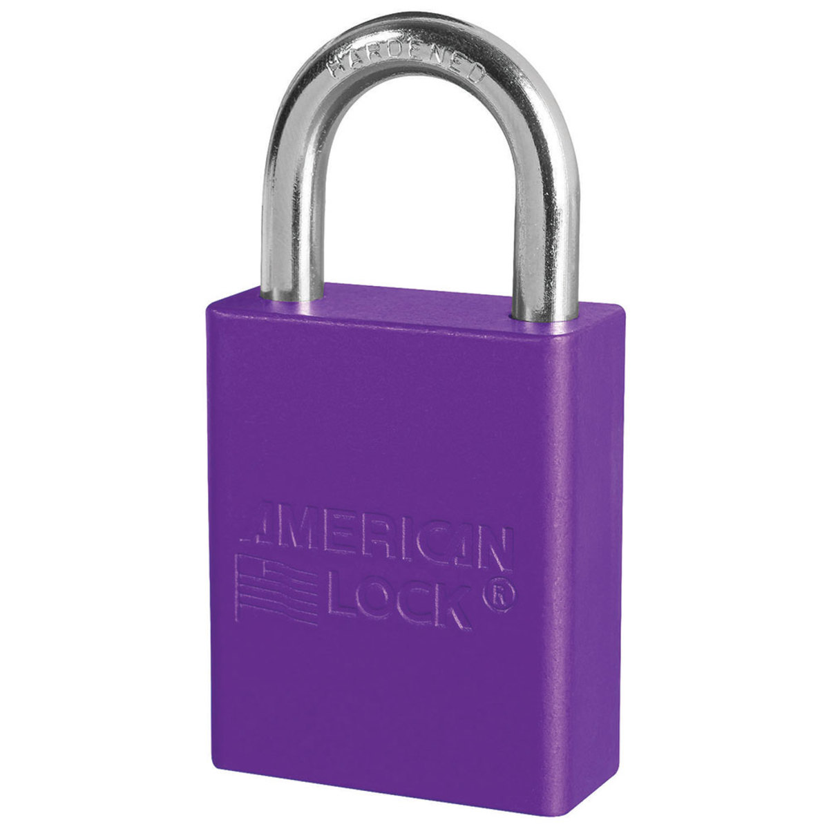 American Lock® Purple Anodized Aluminum 5 Pin Tumbler Safety Padlock Boron Alloy Shackle