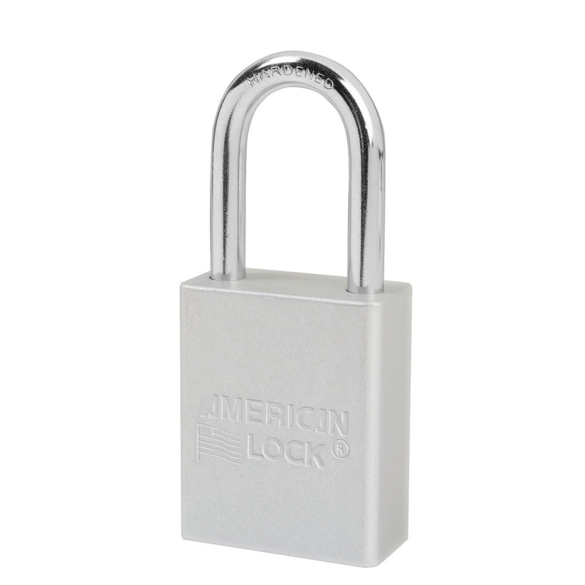 American Lock® Silver Anodized Aluminum Lifeguard™ 6 Pin Tumbler Padlock Boron Alloy Shackle