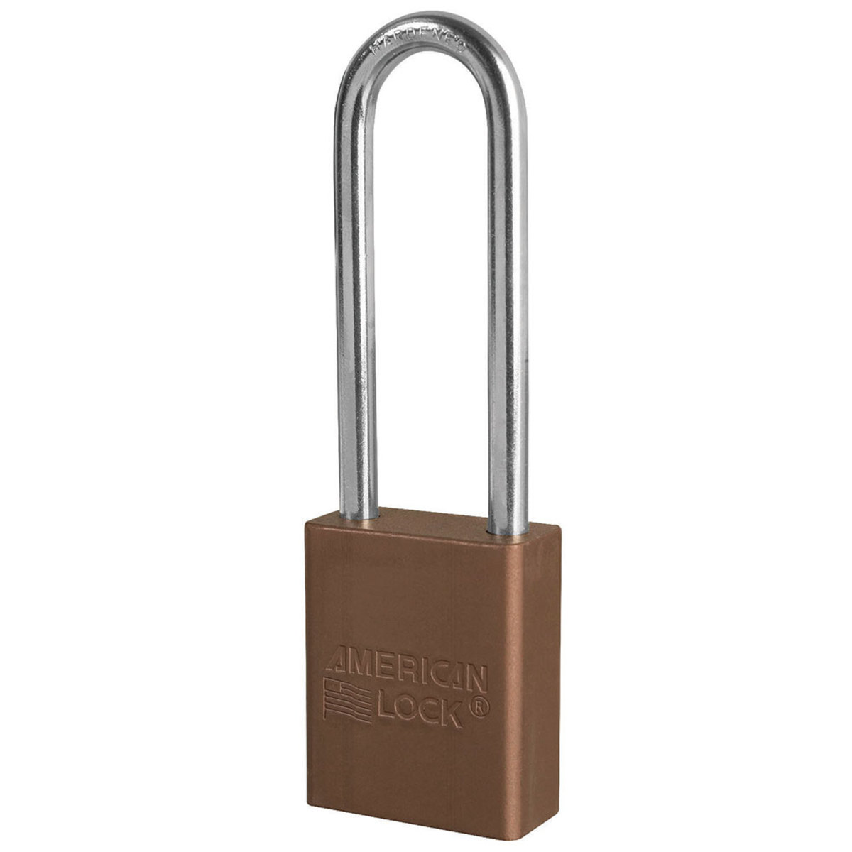 American Lock® Brown Anodized Aluminum Lifeguard™ 6 Pin Tumbler Padlock Boron Alloy Shackle