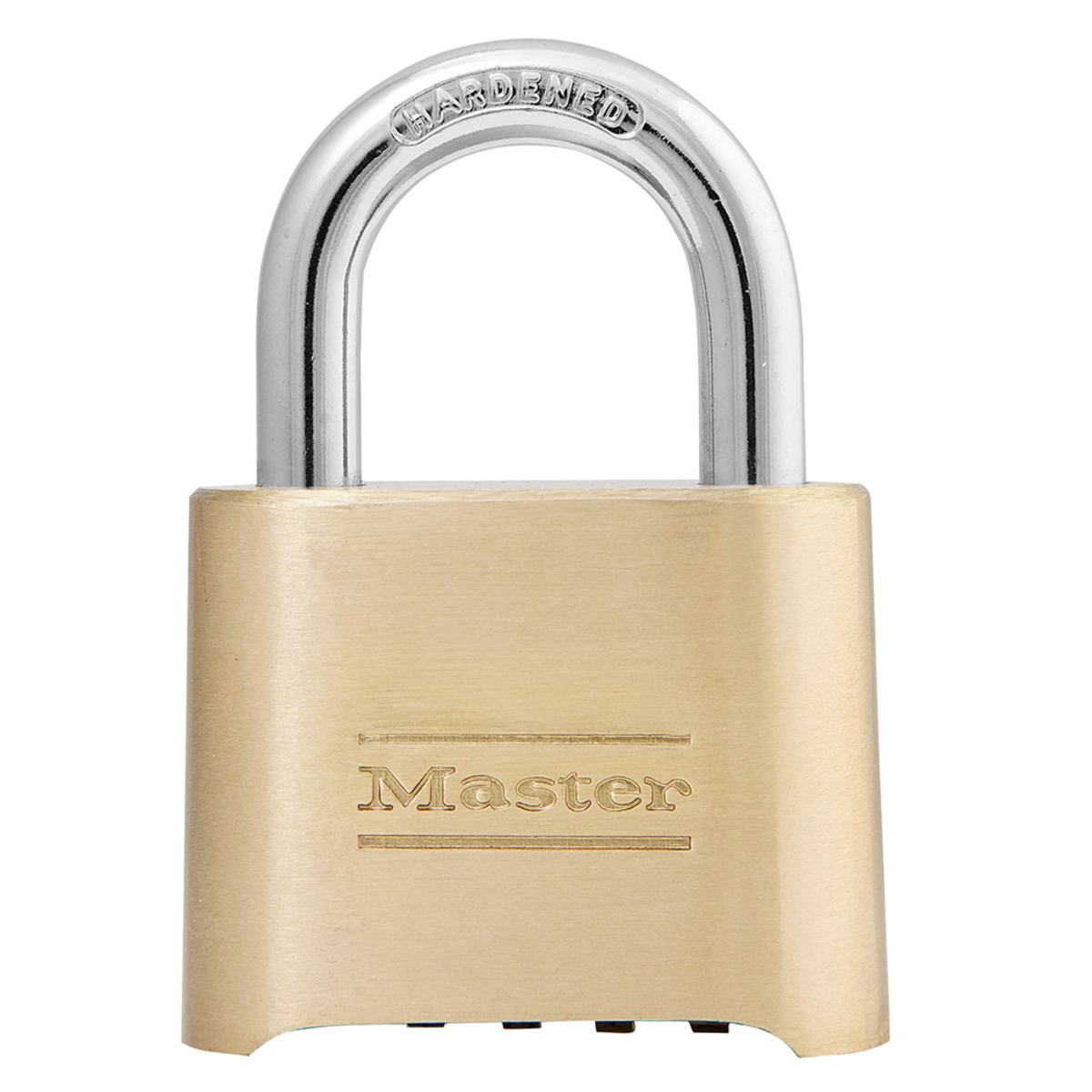 Master Lock® Brass Brass Combination Security Padlock Hardened Steel Shackle