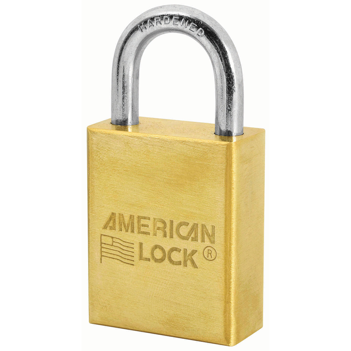 American Lock® Brass Solid Brass General Security Padlock Boron Alloy Shackle