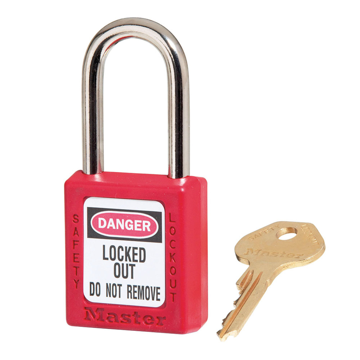 Red Thermoplastic Zenex Padlock M19410KARED for sale online at autumn supply