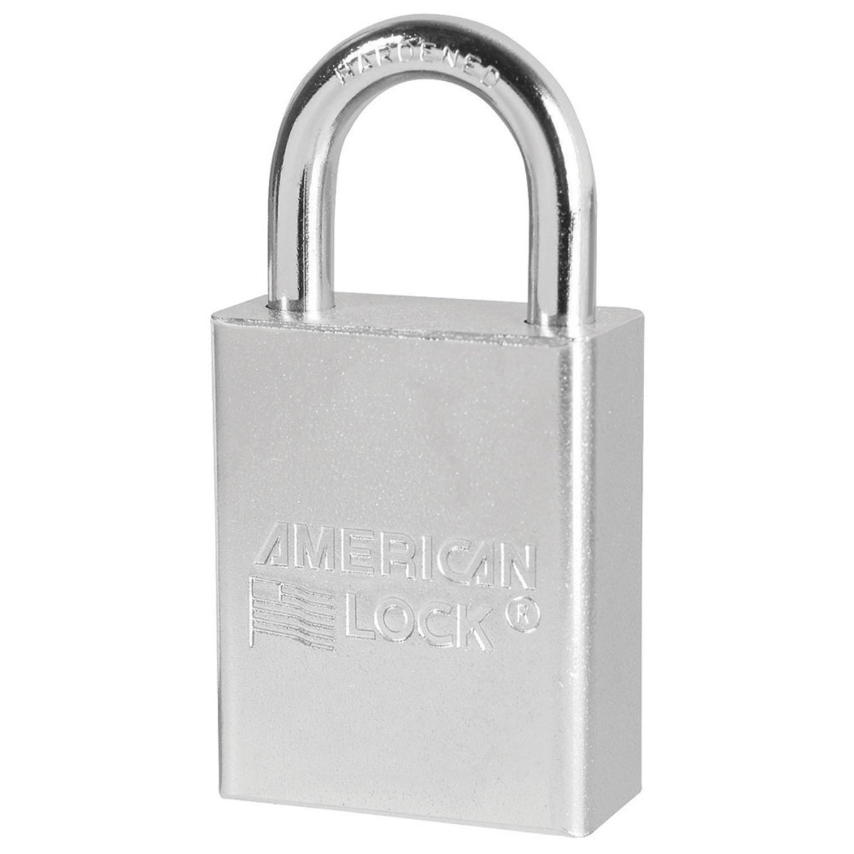 American Lock® Silver Solid Steel High Security Padlock Boron Alloy Shackle