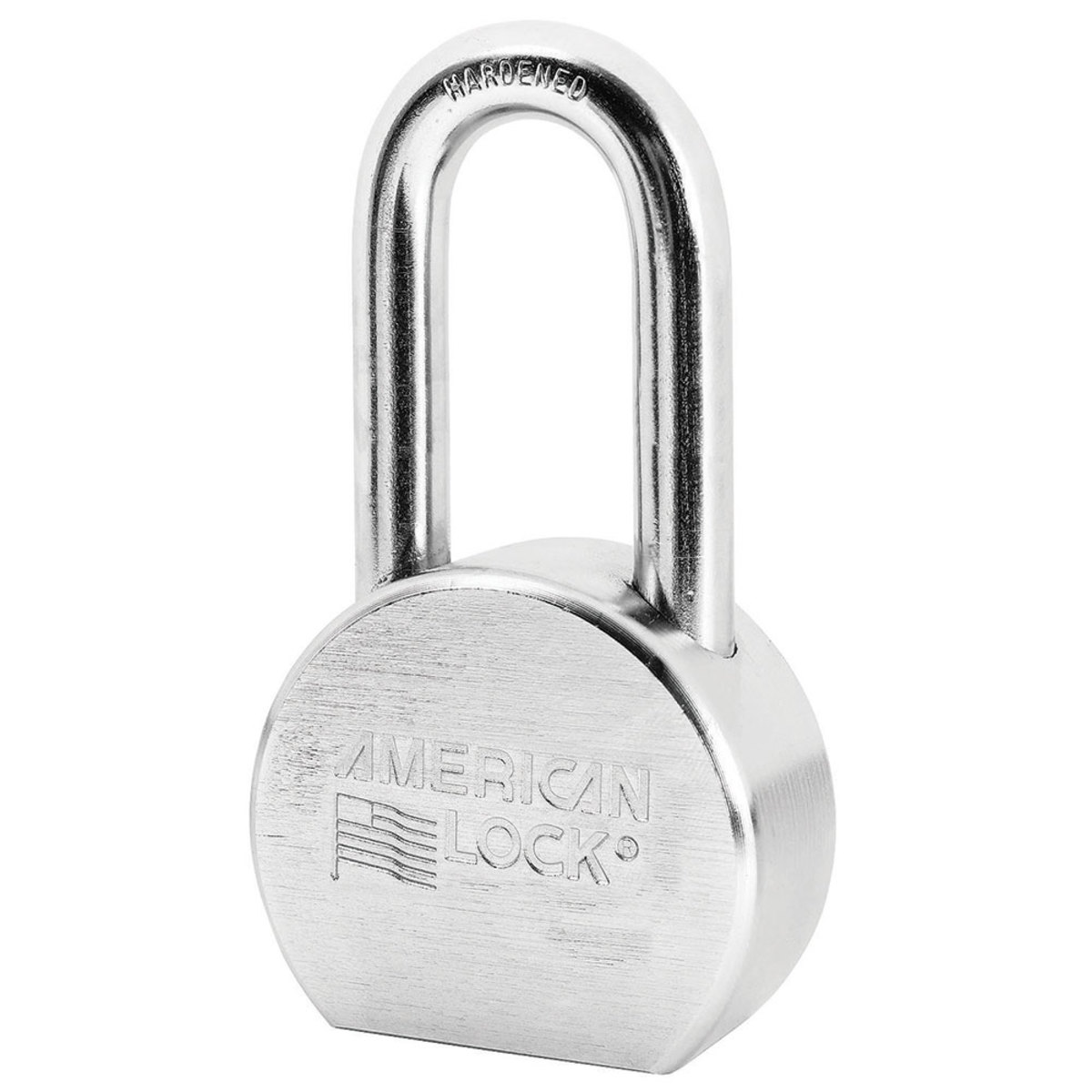 American Lock® Silver Solid Steel High Security Padlock Boron Alloy Shackle