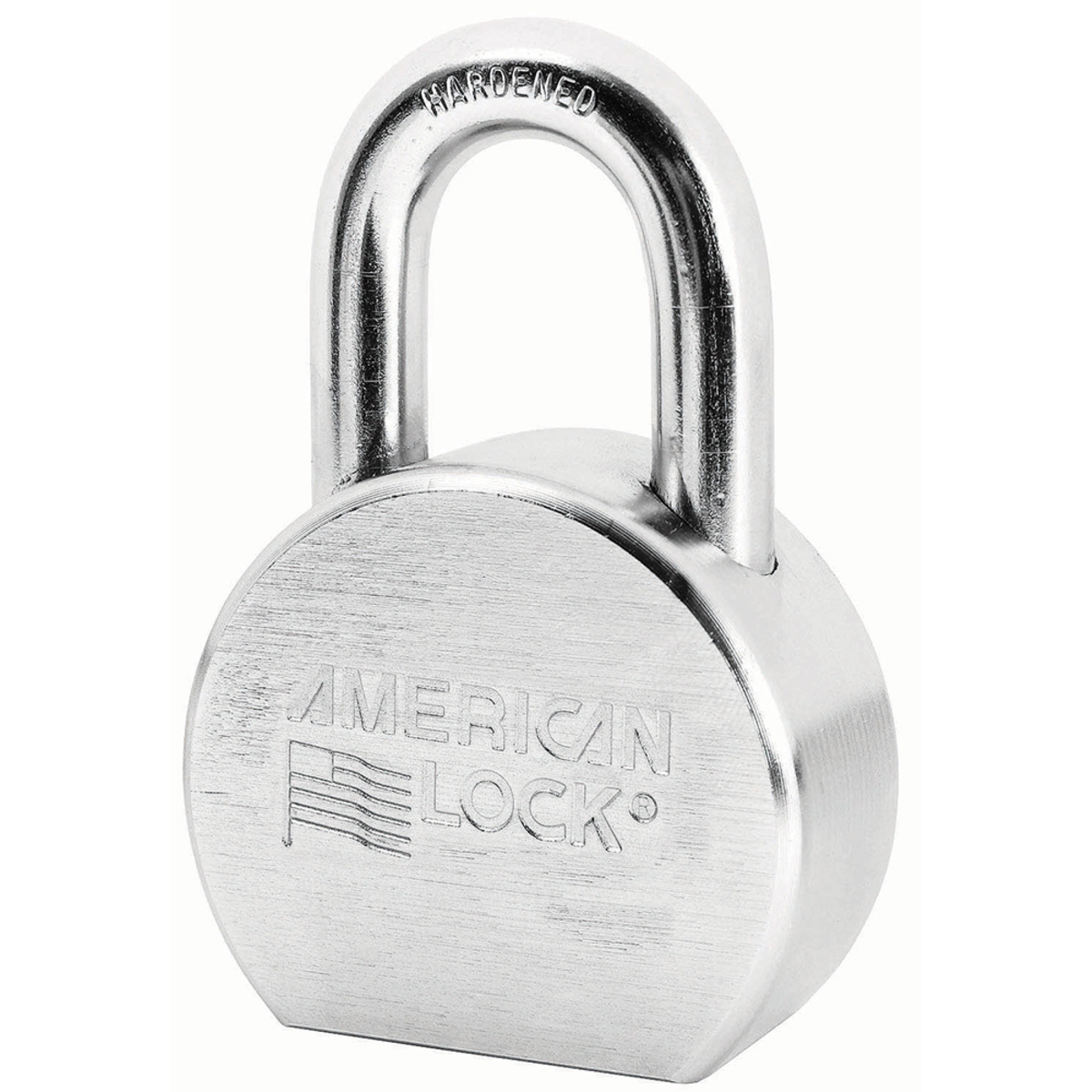 American Lock® Silver Solid Steel High Security Padlock Boron Alloy Shackle