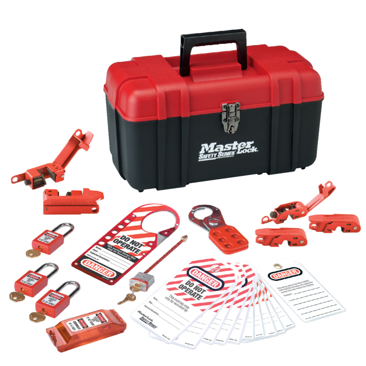 Master Lock Red Thermoplastic Zenex Lockout Carry Cas M191457E410KA for sale online at autumn supply