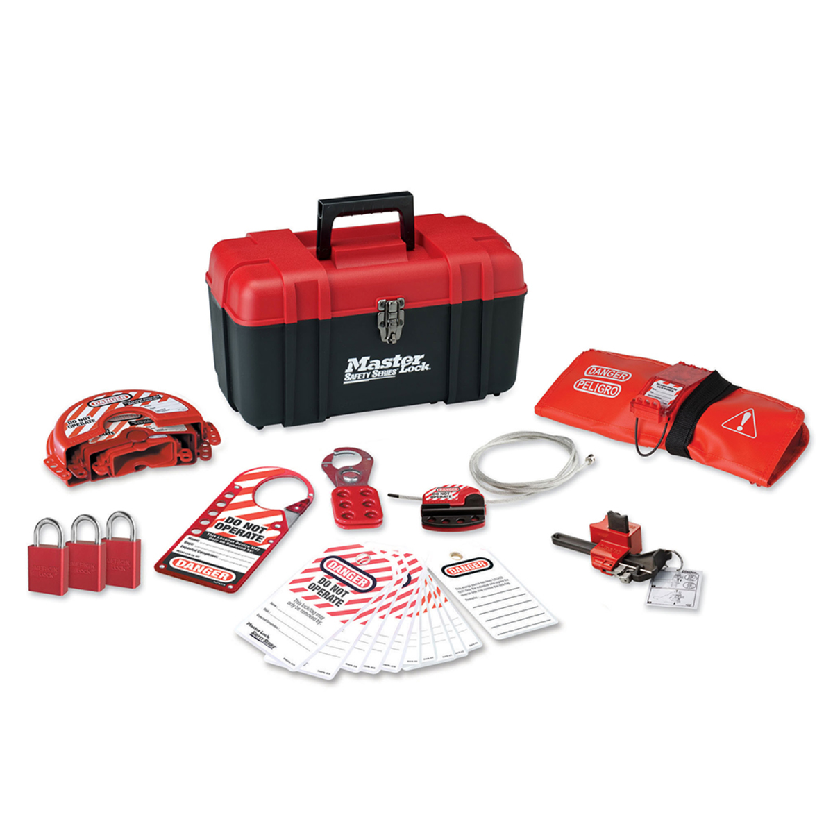 Master Lock Red Aluminum Lockout Carry Case Boron All M191457V1106KA for sale online at autumn supply