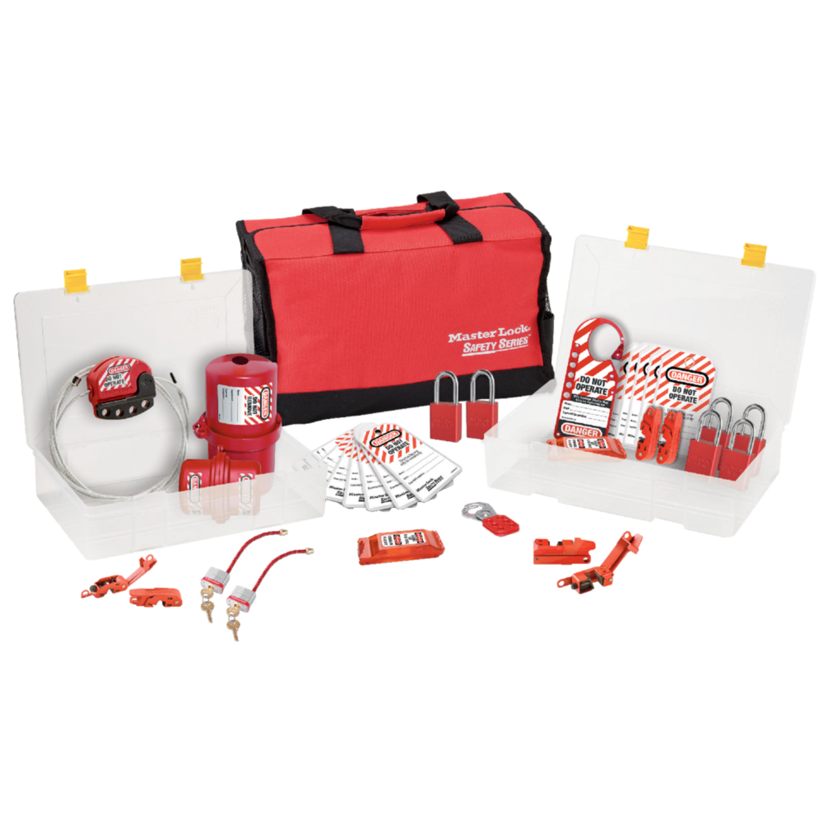 Master Lock® Red Aluminum Group Lockout Kit Boron Alloy Shackle