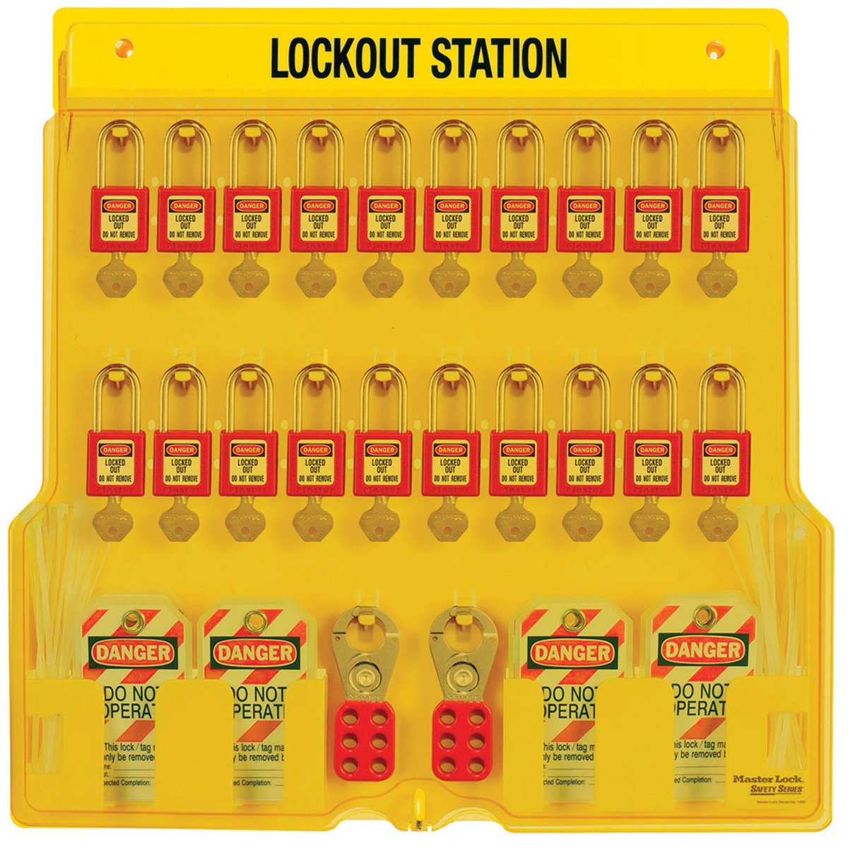 Master Lock Yellow Thermoplastic Zenex Wall Mount Pad M191484BP410 for sale online at autumn supply