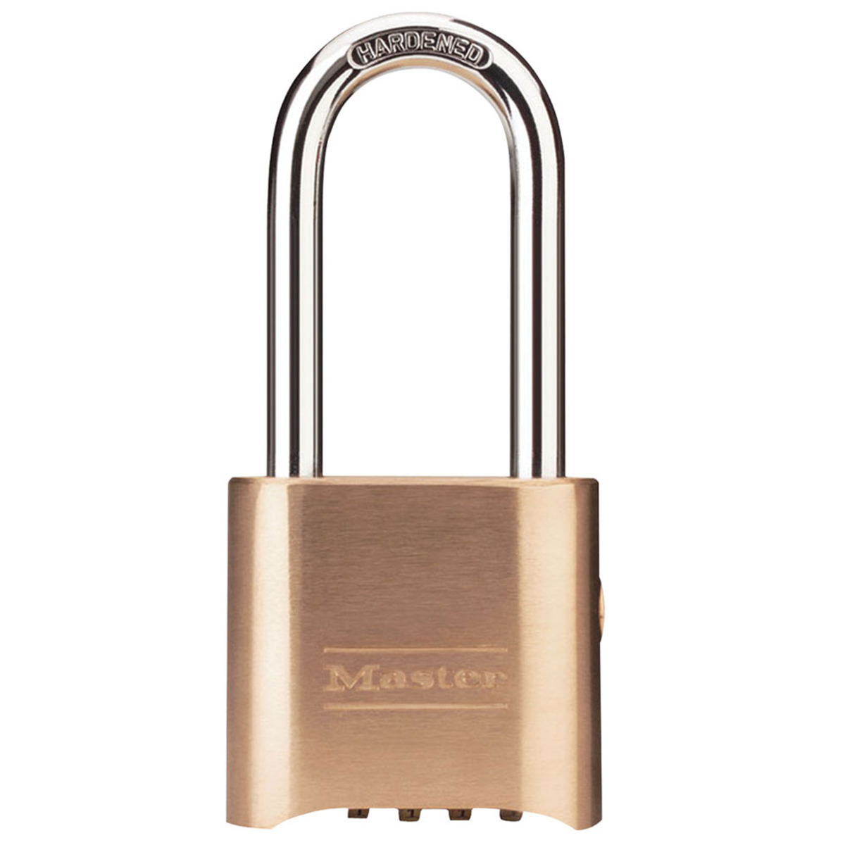 Master Lock® Brass Brass Combination Security Padlock Hardened Steel Shackle