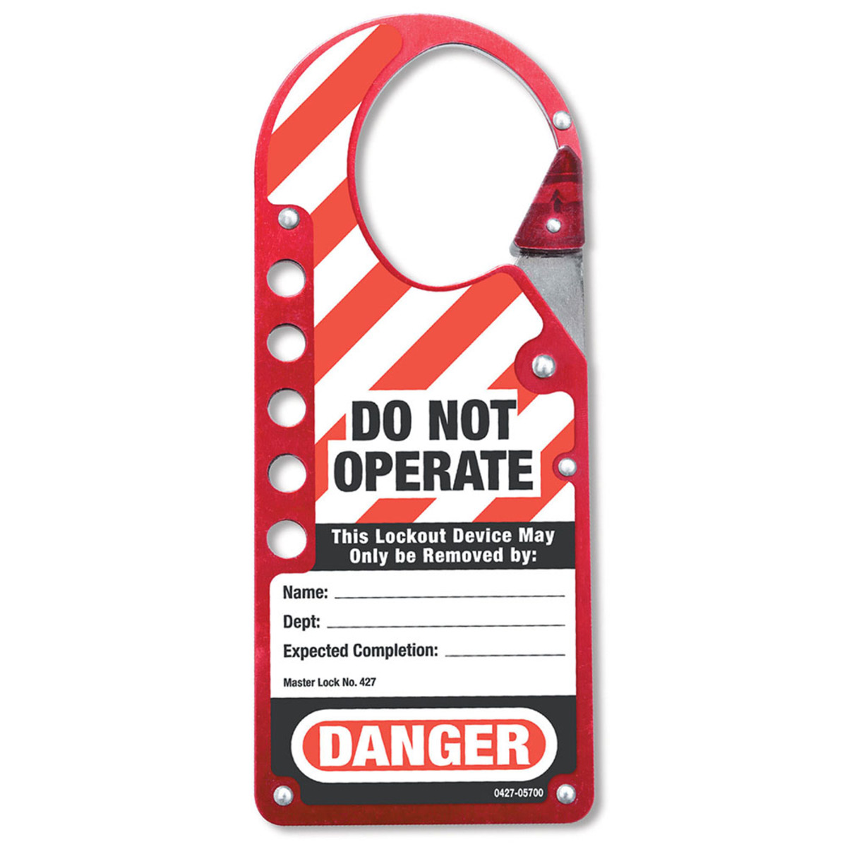 Master Lock Red Aluminum Lockout Hasp M19427 for sale online at autumn supply