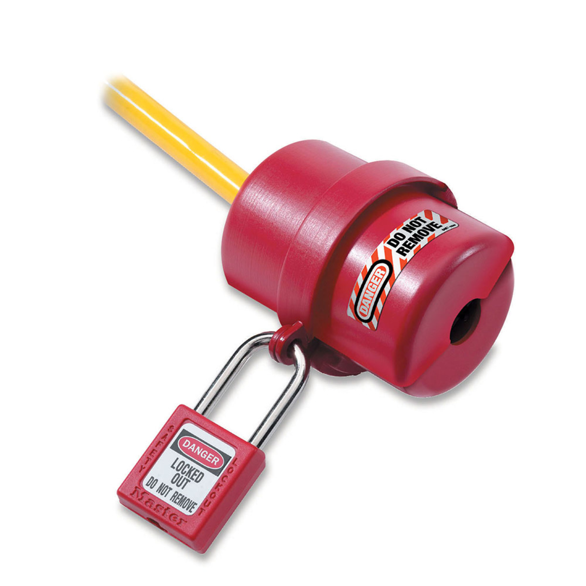 Master Lock Red Thermoplastic Zenex Electrical Lockout M19487 for sale online at autumn supply
