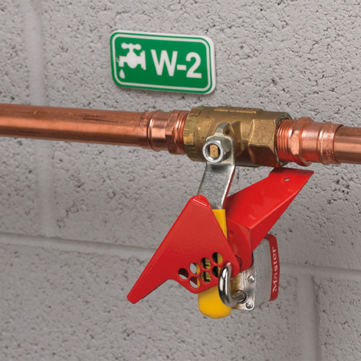 Master Lock Red Steel Valve Lockout M19S3476 for sale online at autumn supply