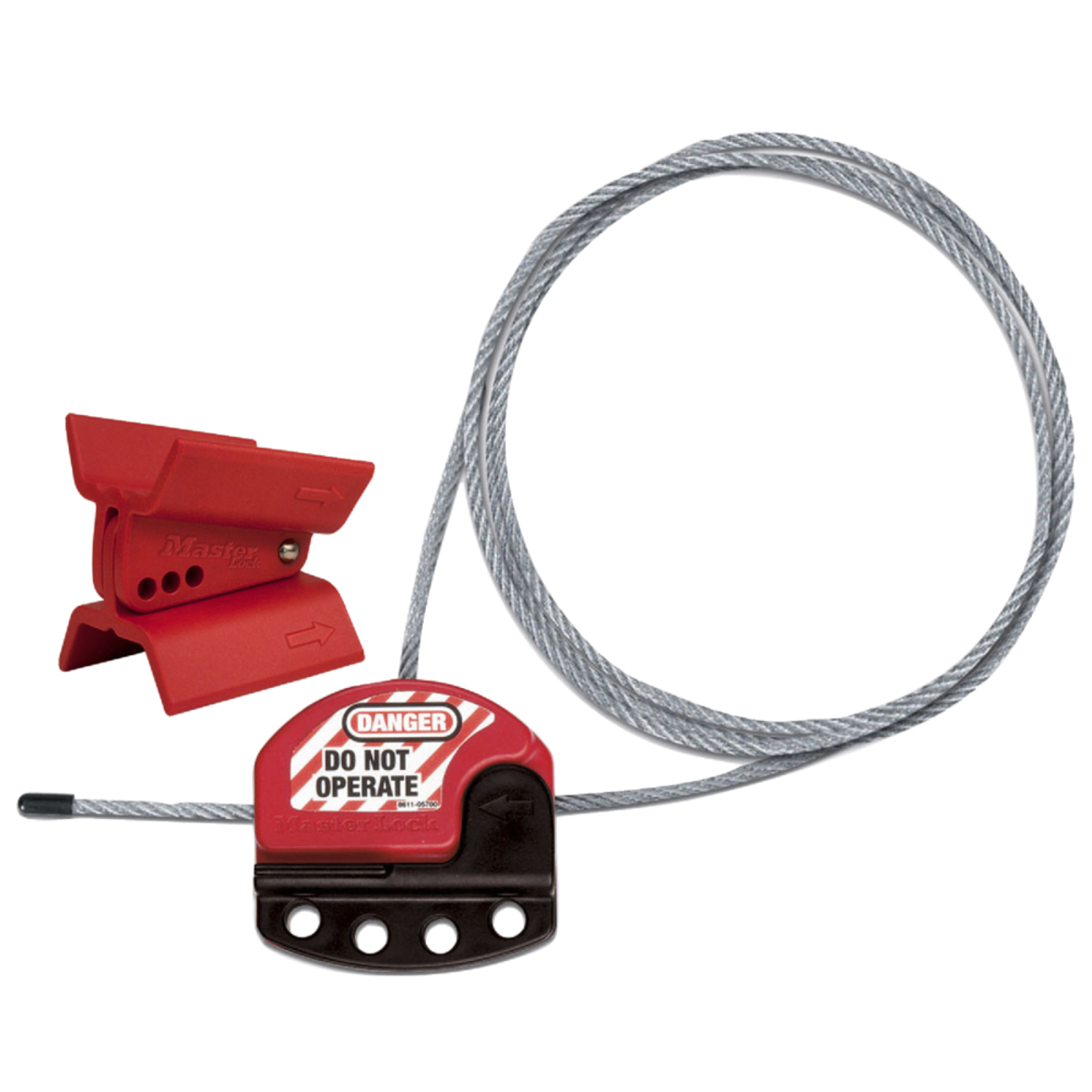 Master Lock® Red Thermoplastic Zenex™ Valve Lockout