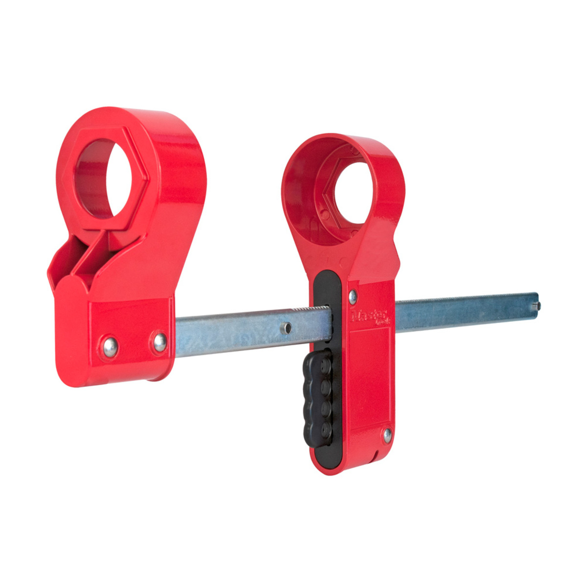 Master Lock® Red/Silver Aluminum/Steel Blind Lockout