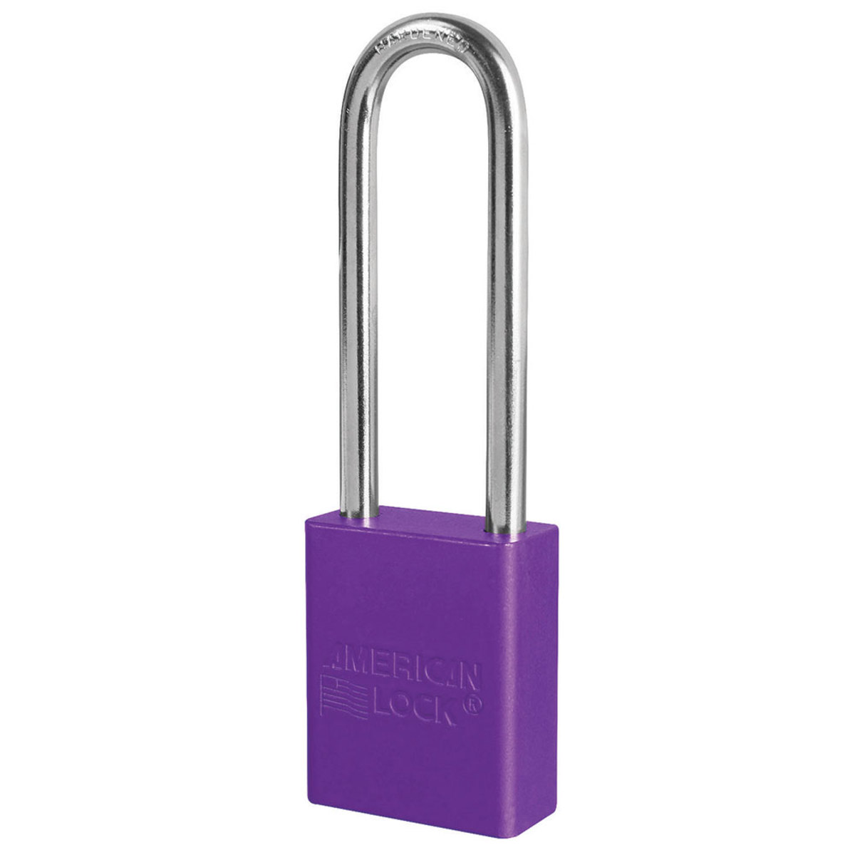 American Lock® Purple Anodized Aluminum Lifeguard™ 6 Pin Tumbler Padlock Boron Alloy Shackle