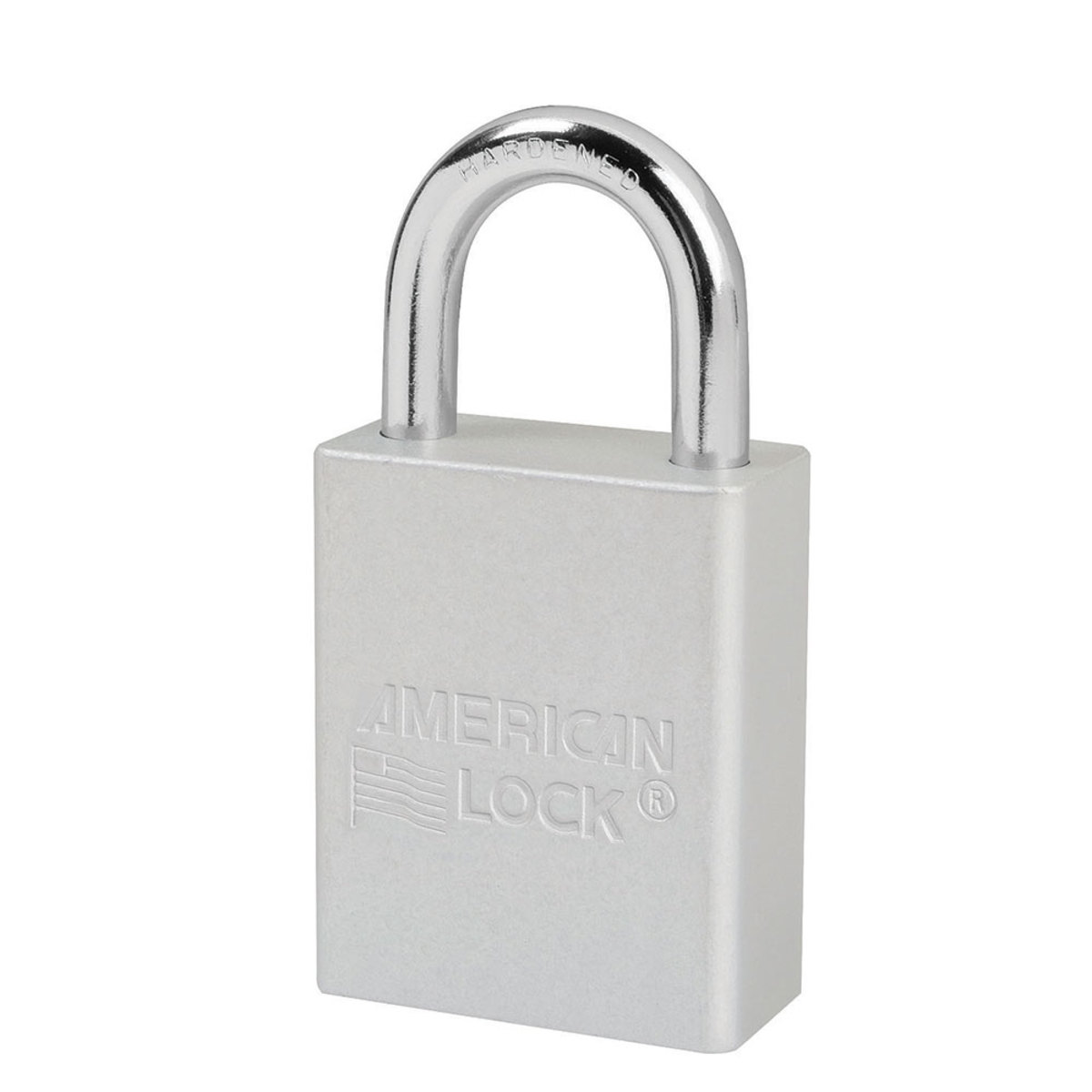 American Lock® Silver Anodized Aluminum Lifeguard™ 6 Pin Tumbler Padlock Boron Alloy Shackle