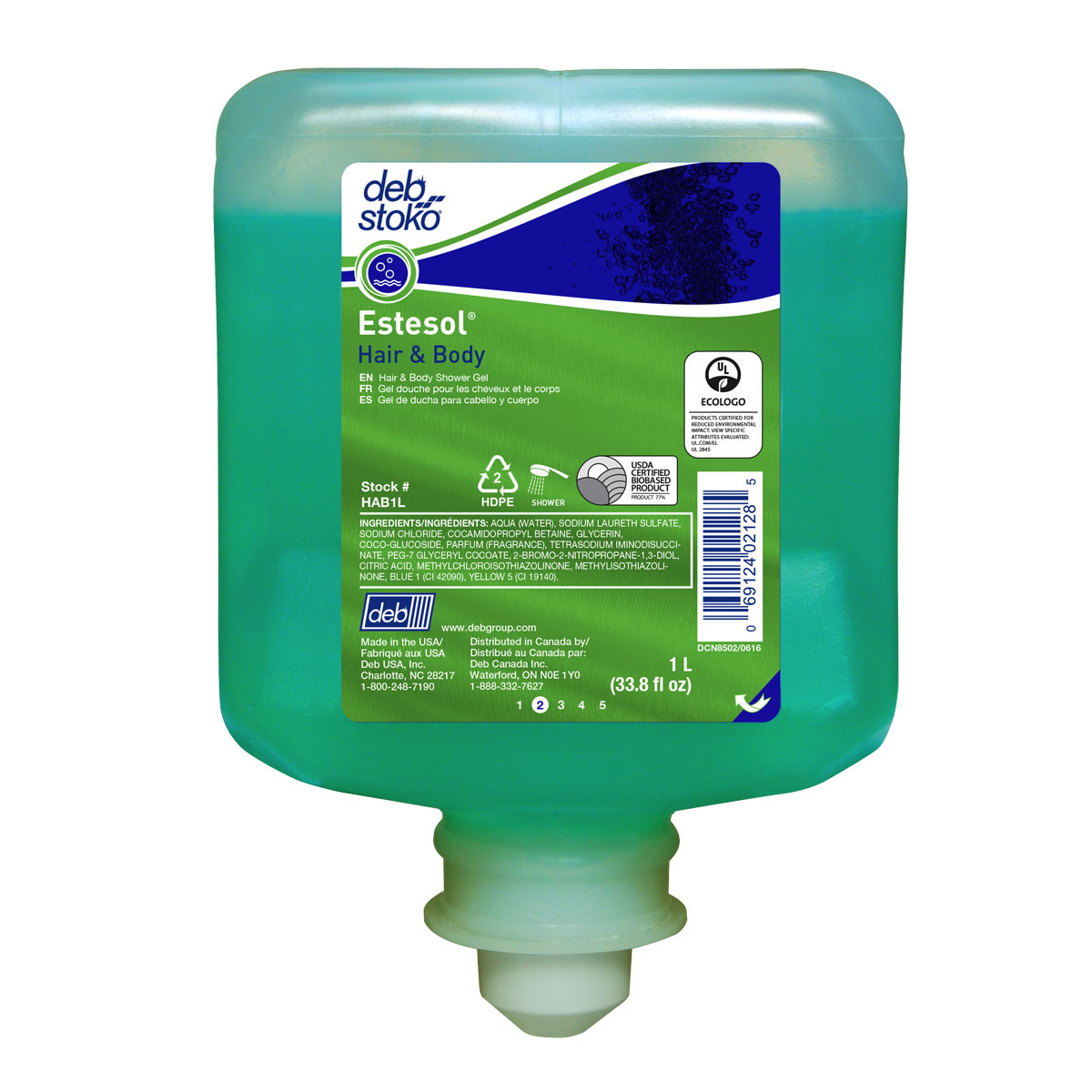 Deb 1 Liter Refill Aqua Estesol® Scented Skin Cleaner (Availability restrictions apply.)
