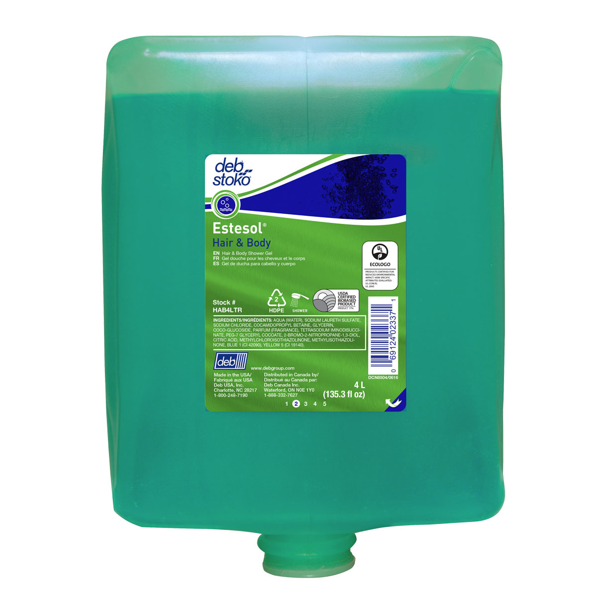 Deb 4 Liter Refill Aqua Estesol® Scented Skin Cleaner (Availability restrictions apply.)