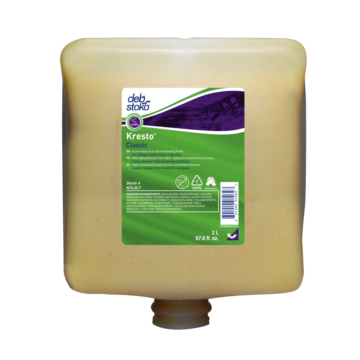 Deb 2 Liter Refill Beige Kresto Scented Hand Cleaner D63KCL2LT for sale online at autumn supply