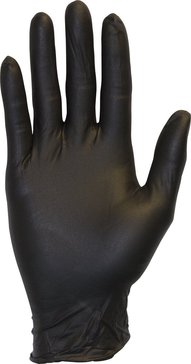 Safety Zone® X-Large Black 3 mil Latex-Free Nitrile Powder-Free Disposable Gloves (100 Gloves Per Box) (Availability restriction